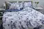 Комплект постельного белья TAG Tekstil с компаньоном 1.5-спальный Бело-синий 000240771 (R-T9271) - миниатюра 2