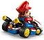 Конструктор LEGO Супер Mario Kart: Марио в стандартной карте 1972 детали (72037) - миниатюра 4