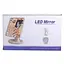 Косметичне дзеркало з LED-підсвіткою 22 світлодіоди, рожевий Yiwu HP-10-4AP - мініатюра 7