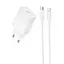 МЗП Borofone BAS73A Source PD20W (1USB-C) + кабель Type-C to Lightning White - мініатюра 1