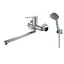 Змішувач для ванни + лійка 3 режими шланг тримач лійки хром Imprese Odra f0328701BO Хром - мініатюра 1