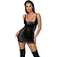 Платье Noir Handmade F229 Powerwetlook dress With lace inserts - M - миниатюра 3