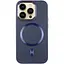 Шкіряний чохол Epik SnapCase with MagSafe для Apple iPhone 16 Pro Max 6.9 Dark Blue - мініатюра 1
