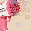 Пістолет для мильних бульбашок Bubble Gun 698-20 з насадками на 32/45 отворів 50ml Pink - мініатюра 2
