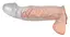 Насадка на пенис Crystal Skin Orion 23 см прозрачный - миниатюра 8