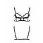 Бюстгальтер-стрепи із мереживом Solon Bra black - Passion Exclusive: трусики в комплекті 2XL/3XL - мініатюра 5