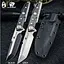 Нож туристический  HX Outdoors Heavy Armor Tactical Straight Knife Black (D-220A) - мініатюра 5