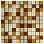 Мозаїка дзеркальна Wall Sticker 298х298х4.5 мм Коричнева SW-00002363 - мініатюра 1