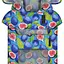 Дождевик-накидка с капюшоном для собак Collar Waudog Clothes, рисунок "Инжир", M, А 40-43 см, B 52-62 см, С 33-42 см - миниатюра 4