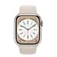 Смарт-часы Apple Watch Series 8 GPS 41 mm Starlight Aluminum Case w. Starlight S. Band-M/L (MNUF3) - миниатюра 2