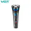 Электробритва для мужчин VGR V-314 роторная для влажного и сухого бритья с водонепроницаемым корпусом и LED дисплей 5 Вт Черный - миниатюра 2