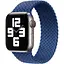 Ремешок Apple High Copy Braided Solo Loop Band для Apple Watch 42/44/45/49 mm Atlantic Blue Size 8 160 mm [128548] - миниатюра 1