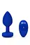 Анальна пробка B-Vibe Vibrating Jewel Plug L/XL 11.1 см (синій) - мініатюра 1