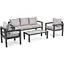 Комплект садовой мебели Di Volio Brescia 3 Серый/Светло-серый - миниатюра 2