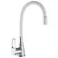 Смеситель для кухни Wezer SOP4-R045-WHITE с гибким изливом белый - миниатюра 1