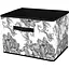 Кошик Idea Home Anthracite Flowers NP-103R прямкутний 38x27x27 см (NP-103R прям. ткан. Anthracite Flower) - мініатюра 1