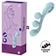 Вібратор для потрійної стимуляції Satisfyer Tri Ball 2 20.5 см блакитний - мініатюра 14