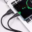 Кабель Borofone BX37 Wieldy USB Type-C 3A провід для зарядки смартфона/телефону 1 м чорний - мініатюра 3