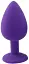 Анальная пробка I’MCUM Crystal Harmony Размер S 6.7x2.8 см Силиконовая Фиолетовая (IM-KGS201_S_purp) - миниатюра 3