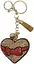 Брелок со стразами Сердце-бантик с кисточкой 6 см (в ассортименте) - миниатюра 1