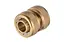 Муфта ремонтна латунна для поливального шланга сполучна Intertool Storm 3/4 x 3/4 - мініатюра 1