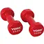 Гантели для фитнеса York Fitness виниловые круглые 2х2,5кг красный - миниатюра 1