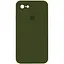 Чохол Epik Silicone Case Square Full Camera Protective AA для Apple iPhone 6/6s 4.7 Зелений/Dark Olive - мініатюра 1