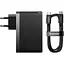 Мережевий зарядний пристрій Baseus GaN5 Pro Fast Charger 140W + Cable USB-C to USB-C Black (CCGP100201) [136666] - мініатюра 1