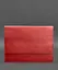 Кожаная папка для документов А4 (на магнитах) красная - миниатюра 2