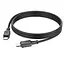 Кабель для зарядки Hoco X101 Silicone Type-C to Type-C PD60W чорний - мініатюра 2