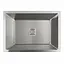 Кухонная мойка Platinum 58x43 нержавейка монтаж под столешницу HSB (квадратный сифон 3,0/1,0), Нержавеющая сталь - миниатюра 1