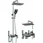 Душевая система Platinum с гигиенической лейкой и индекатором температуры 1634, Графит - миниатюра 1