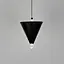 Чорний підвісний світильник із конусним дизайном Ø 17х25 см | Line F | Арт. MJ347/1 BK - мініатюра 5