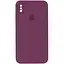 Чехол Silicone Case Square Full Camera Protective AA для Apple iPhone XS Max 6.5 Бордовый/Maroon - миниатюра 1
