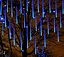 Гирлянда светодиодные сосульки 8 шт 50 см (прозрачный шнур) Синяя - миниатюра 9