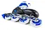 Роликовые коньки 3в1 Hop-Sport HS-8101 Speed S (размер) синий - миниатюра 4