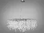 Сучасна дизайнерська кришталева люстра "Гліцинія" на 14 ламп, хром - мініатюра 3