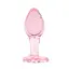 Анальная пробка EasyToys Anal Plug Glass M 8.3 см (розовый) - миниатюра 2