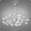 Люстра подвесная 517 Dlight на 45 ламп Хром Сатин (01965) - миниатюра 1