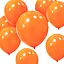 Шарик воздушный латексный 30 см (100) оранжевый, матовый, IDEA7-DL-005 - миниатюра 4