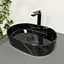 Умивальник VBI Verona 50 black marmo накладний VBI-011314, Чорний - мініатюра 1