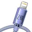 Кабель Baseus Crystal Shine Series Fast Charging Data Cable USB to iP 2.4A 1.2m Purple - мініатюра 3