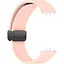 Ремешок DK Silicone Sport Magnetic для Samsung Galaxy Fit3 (R390) (pink sand / black) - миниатюра 1