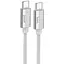 Дата кабель Hoco U134 Primero Type-C to Type-C 240W (1.8m) Gray - мініатюра 1
