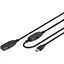 Подовжувач Digitus USB 3.0 Active Cable, A/M-A/F, 10м, чорний teh0013683 - мініатюра 1