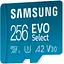 Карта памяти Samsung MicroSDXC 256GB UHS-I U3 Class 10 V30 A2 EVO Select + SD Adapter (MB-ME256KA) (107645) - миниатюра 4