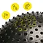 Мяч для фитнеса (фитбол) Cornix 55 см полумассажный Anti-Burst Black XR-0458 - миниатюра 6
