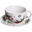 Чашка с блюдцем Christmas Tree из фарфора 300 мл Yiwu SG-32-5 - миниатюра 1