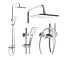 Душова система Rea Maximus хром з виливом REA-P2411, Хром - мініатюра 3