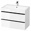 Тумба для ванної кімнати Cersanit Virgo 80 см Білий/Чорний S522-025 30412 - мініатюра 1